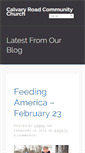 Mobile Screenshot of calvaryroadcommunitychurch.org