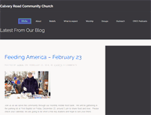 Tablet Screenshot of calvaryroadcommunitychurch.org